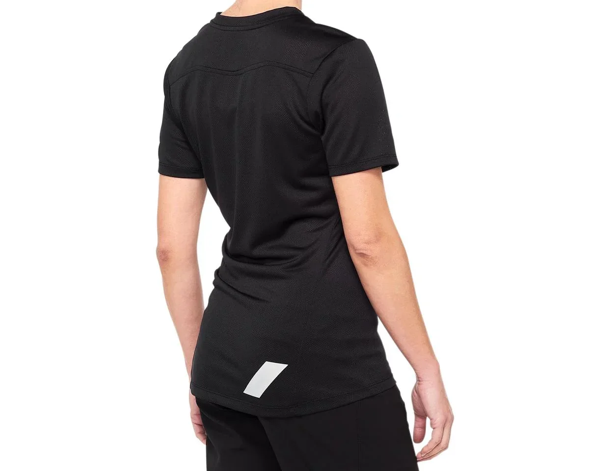 100% Women's Ridecamp Jersey (Black) (S)